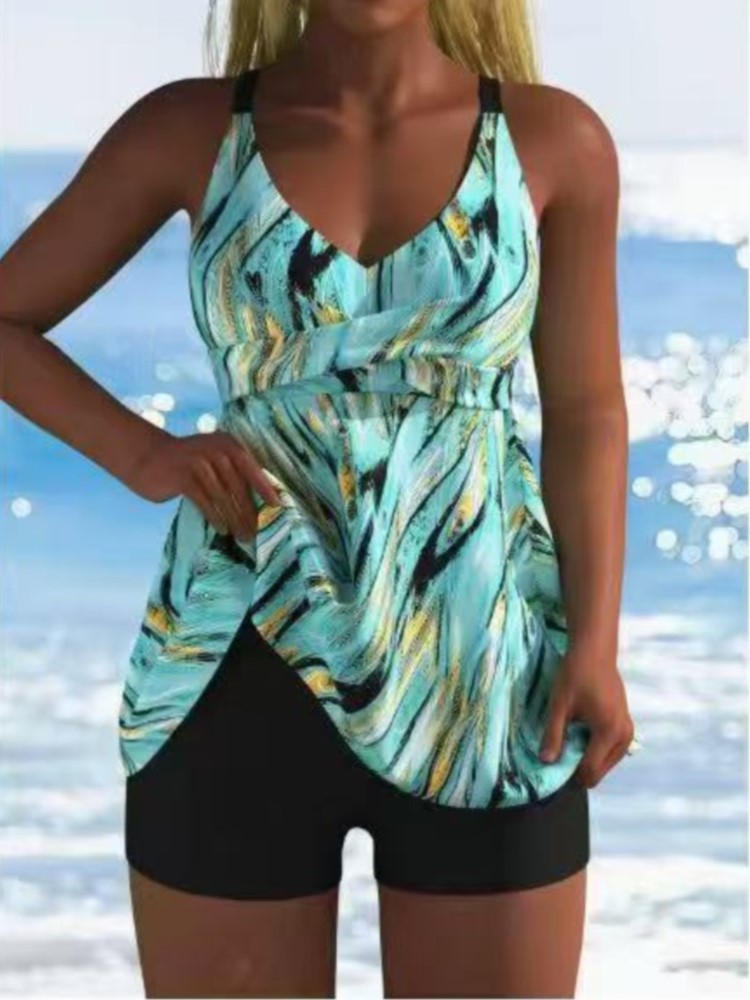 Womens Suit - New High Waist Swimwears Tankini Set