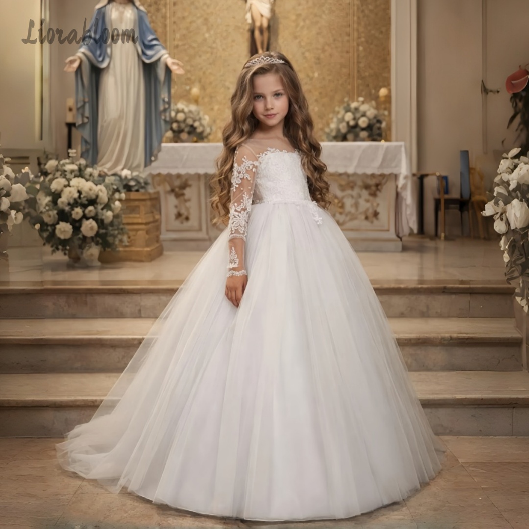 Girls' Lace Wedding Dress Cust - Formal Skirt 评论和价格