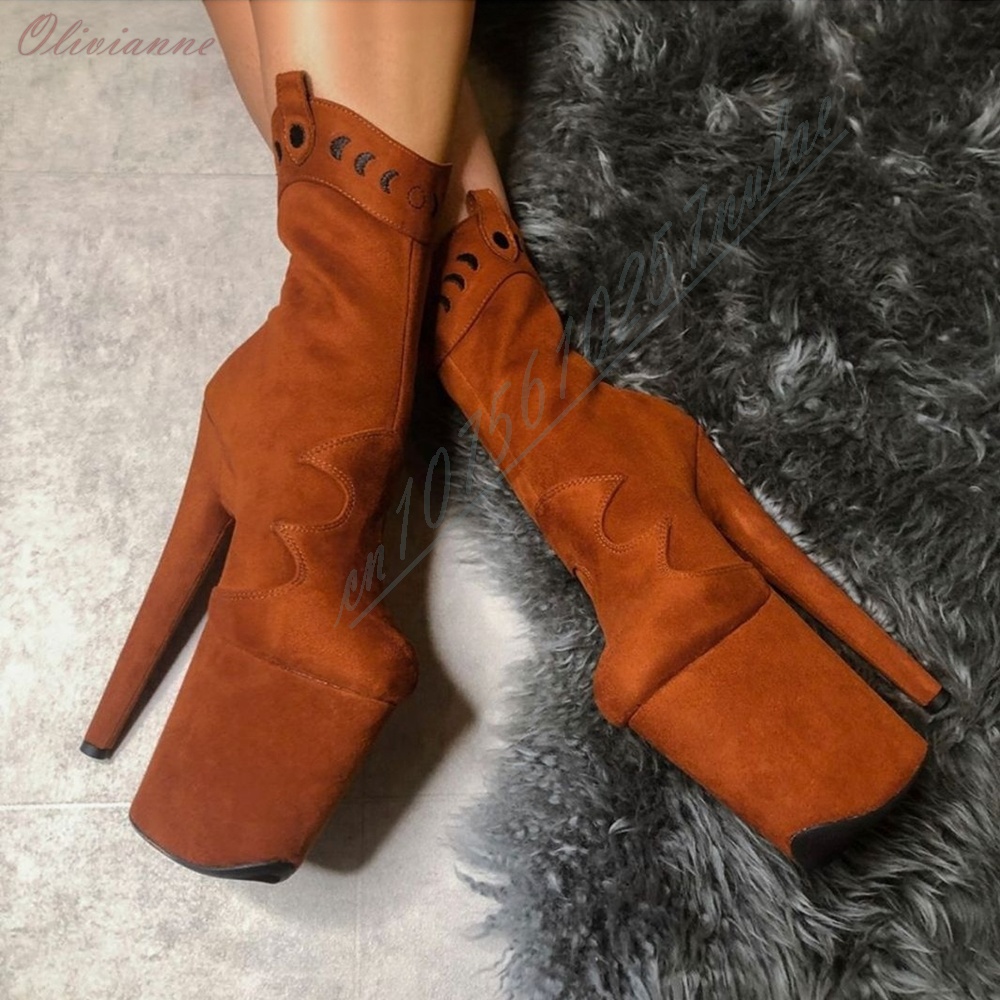 Sexy Vintage Faux Suede Platfo - Womens Heels 评论和价格