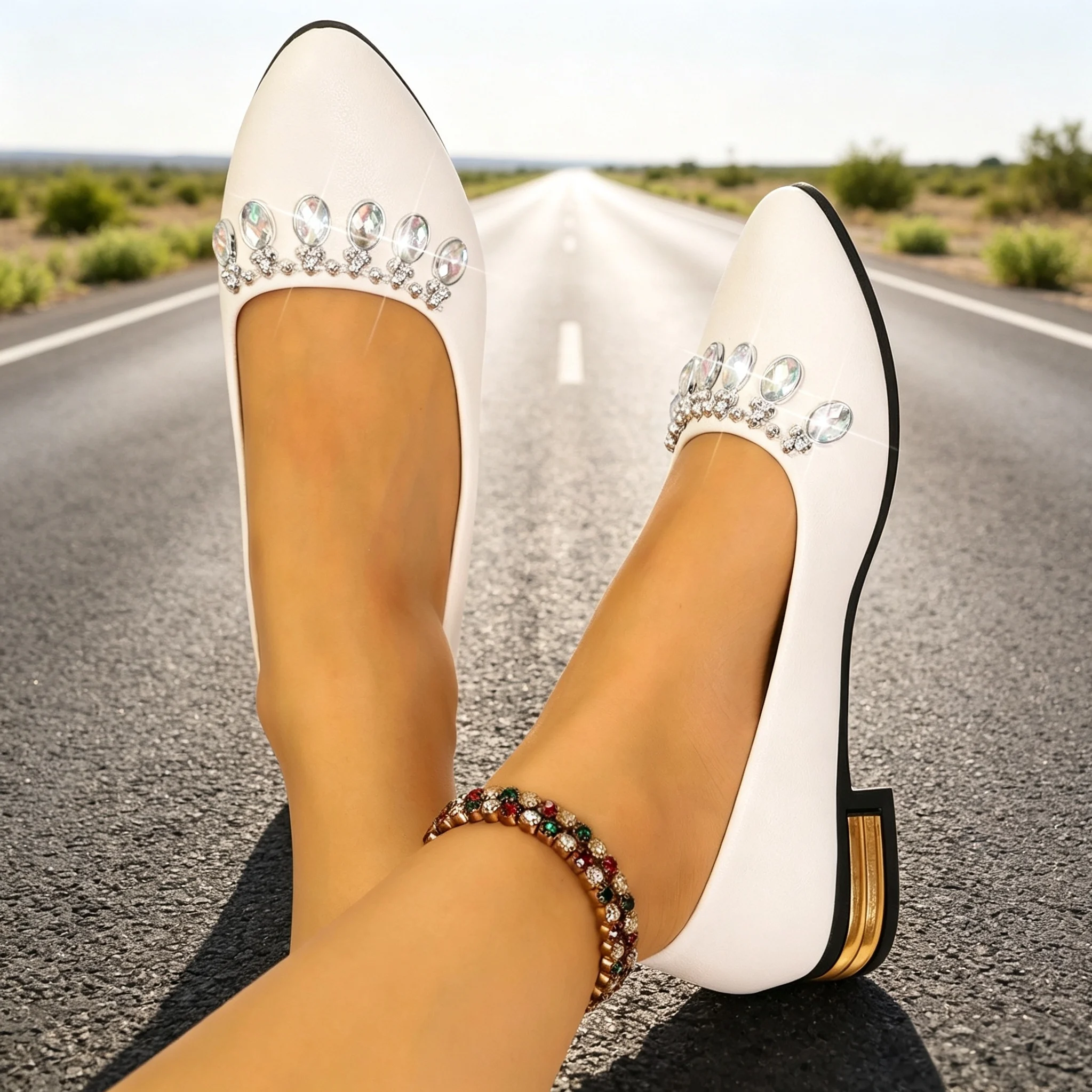 Women Flats Pointed Toe Ballet - Womens Heels 评论和价格