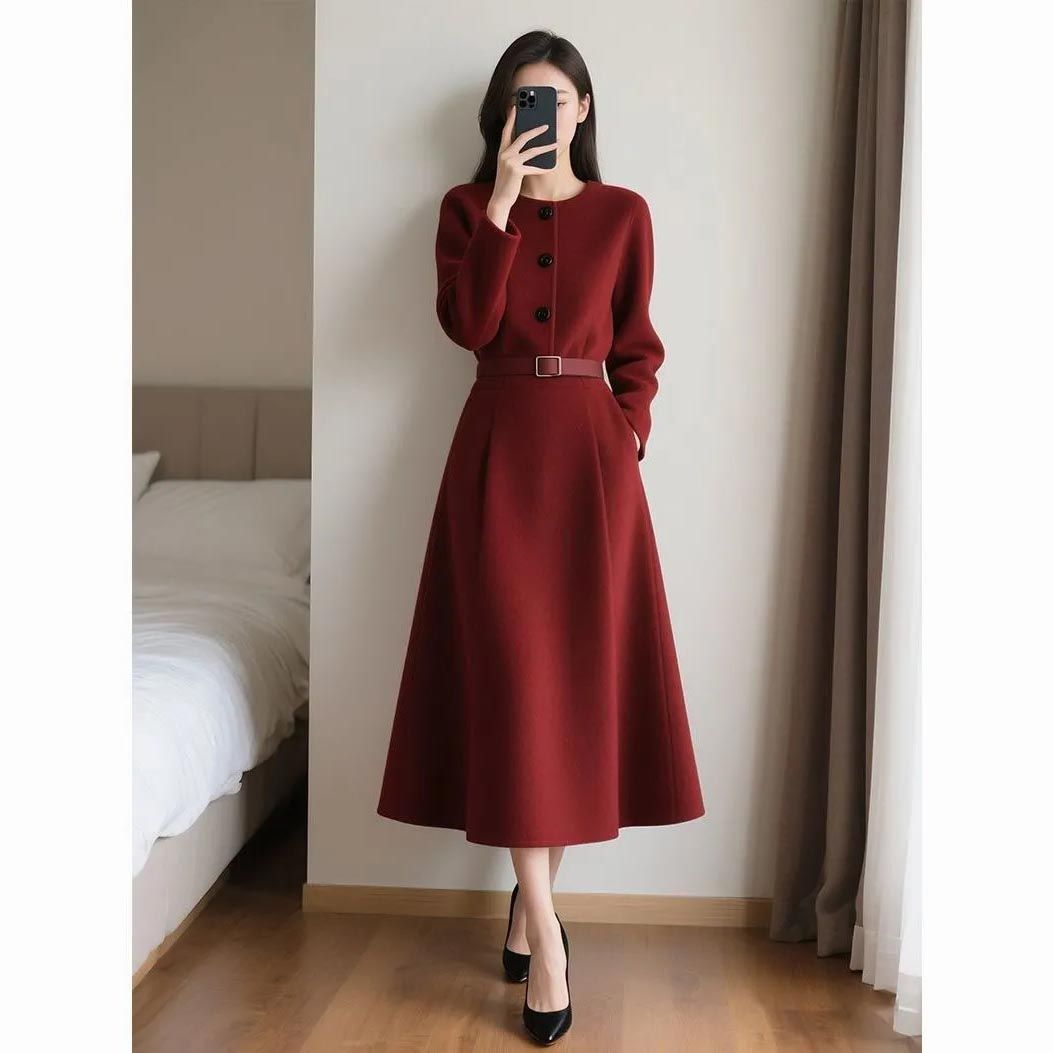 Red Retro High-end Feeling Wai - Women'S Red Formal Wear 评论和价格