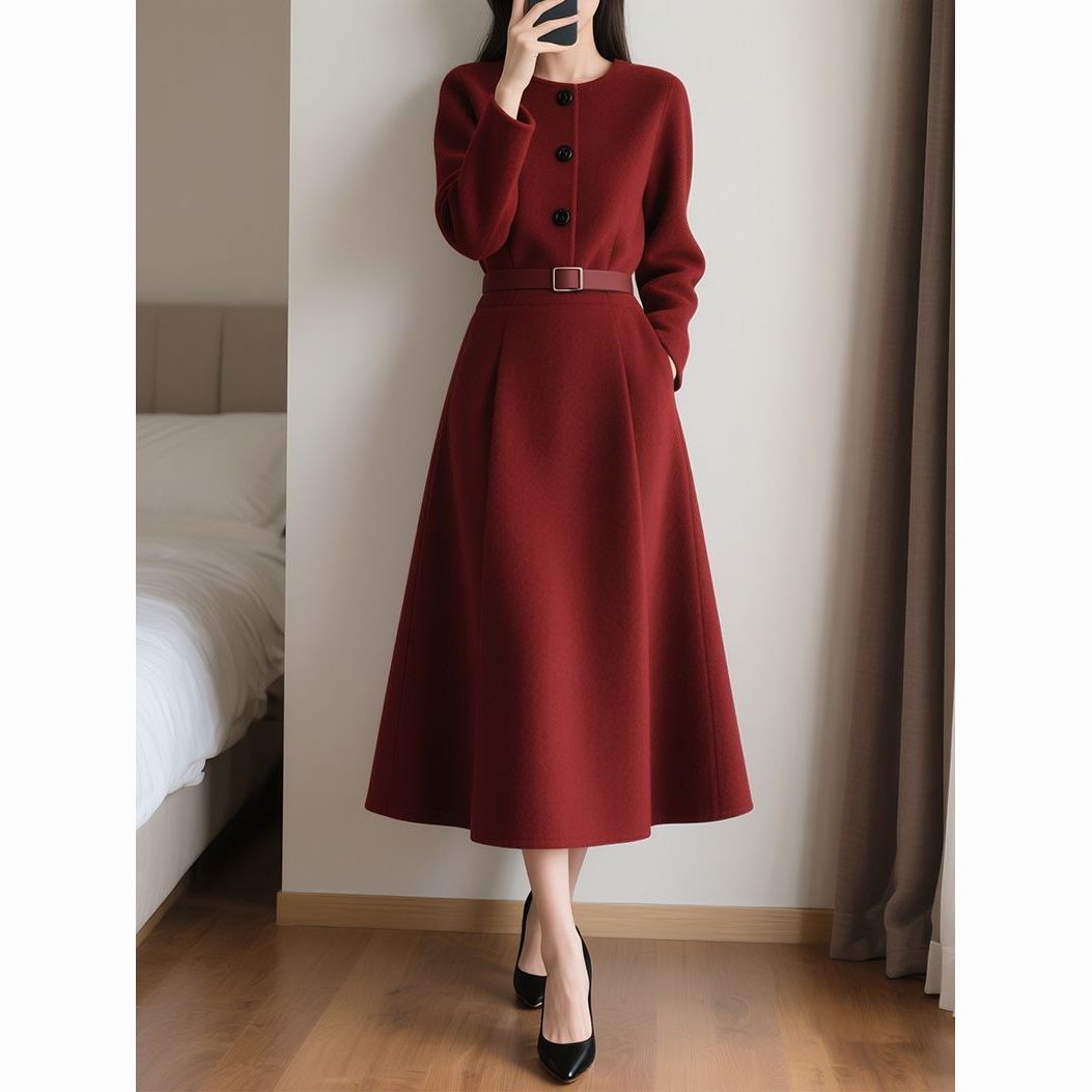 Red Retro High-end Feeling Wai - Women'S Red Formal Wear 评论和价格