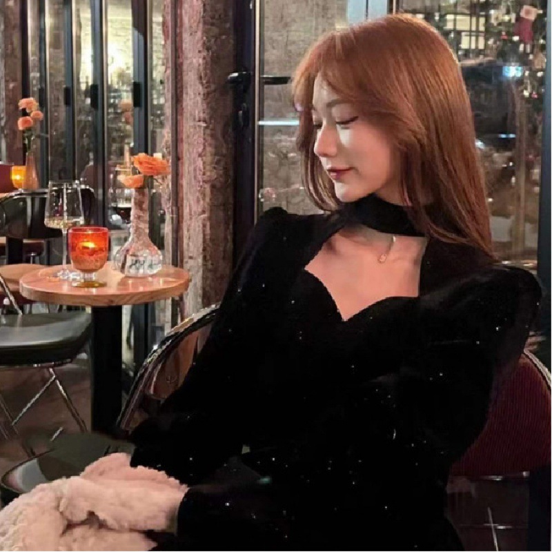 Fine Sparkling Velvet Dress Wo - Women'S Red Formal Wear 评论和价格